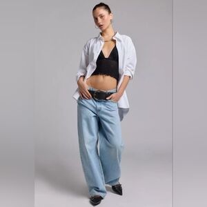 NWT Urban Outfitters Out From Under Firecracker Smocked Cropped Top